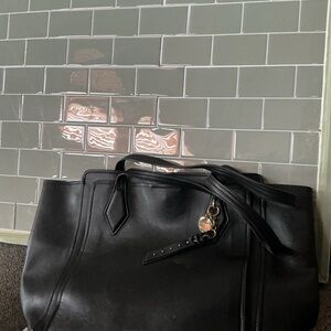 Nine West Black Tote Bag with Charm